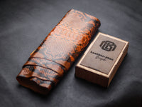 COPPER BROWN PYTHON SKIN PHONE CASE