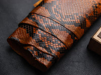 COPPER BROWN PYTHON SKIN PHONE CASE