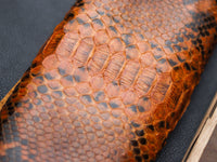 ARTEMUS - BIFOLD WALLET COPPER BROWN PYTHON SKIN