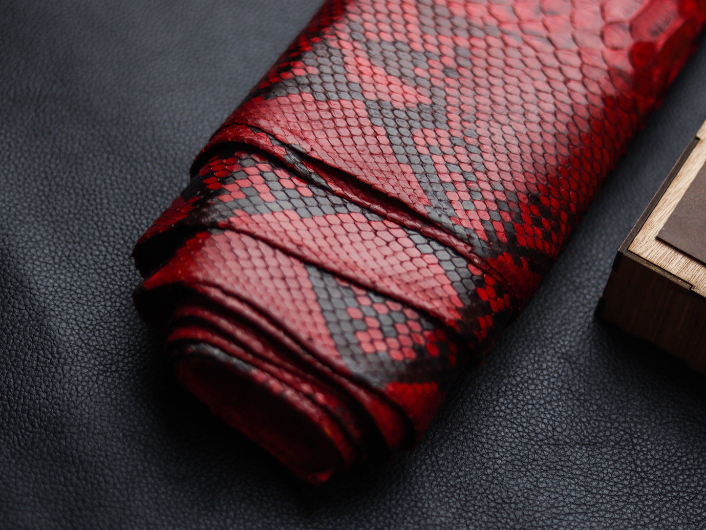 VENETIAN RED PYTHON SKIN PHONE CASE