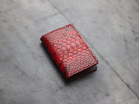 ARTEMUS - BIFOLD WALLET VENETIAN RED PYTHON SKIN