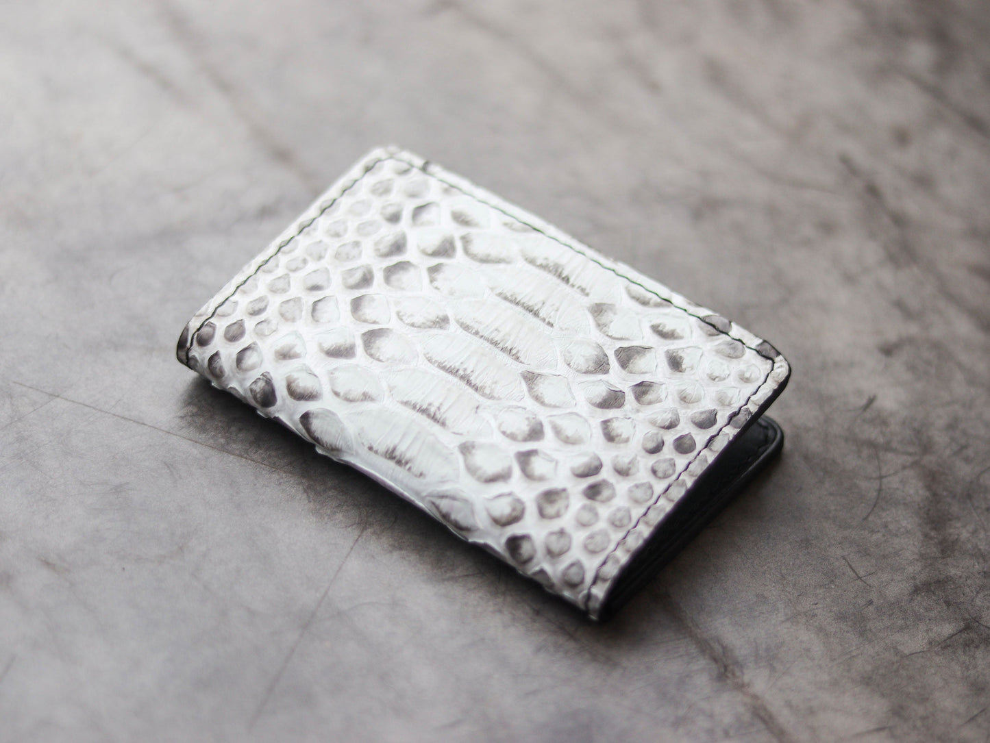 ARTEMUS - BIFOLD WALLET NATURAL PYTHON SKIN