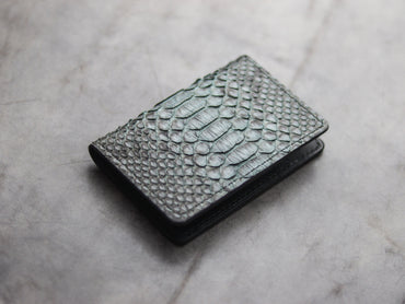 ARTEMUS - BIFOLD WALLET IRIDIUM GRAY PYTHON SKIN