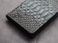 ARTEMUS - BIFOLD WALLET IRIDIUM GRAY PYTHON SKIN