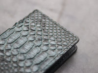 ARTEMUS - BIFOLD WALLET IRIDIUM GRAY PYTHON SKIN