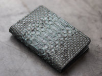 ARTEMUS - BIFOLD WALLET IRIDIUM GRAY PYTHON SKIN