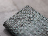 ARTEMUS - BIFOLD WALLET IRIDIUM GRAY PYTHON SKIN