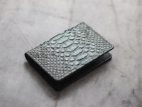 ARTEMUS - BIFOLD WALLET IRIDIUM GRAY PYTHON SKIN