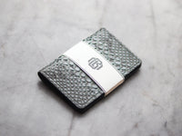 ARTEMUS - BIFOLD WALLET IRIDIUM GRAY PYTHON SKIN