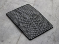 ARTEMUS - BIFOLD WALLET RAVEN BLACK PYTHON SKIN