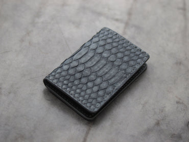 ARTEMUS - BIFOLD WALLET SLATE GRAY PYTHON SKIN