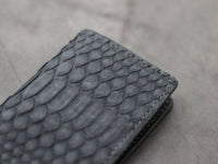 ARTEMUS - BIFOLD WALLET SLATE GRAY PYTHON SKIN