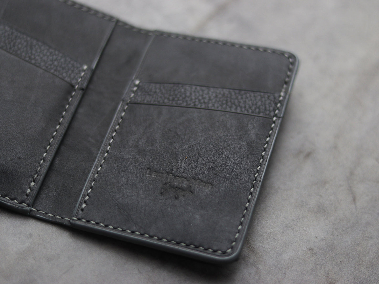 ARTEMUS - BIFOLD WALLET SLATE GRAY PYTHON SKIN