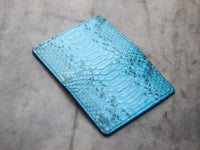 ARTEMUS - BIFOLD WALLET CERULEAN BLUE PYTHON SKIN