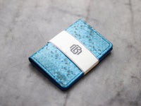 ARTEMUS - BIFOLD WALLET CERULEAN BLUE PYTHON SKIN