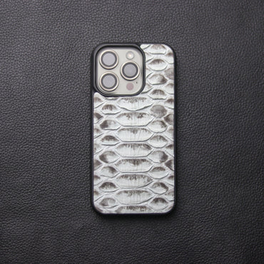 NATURAL PYTHON SKIN PHONE CASE (CENTER SCALES)