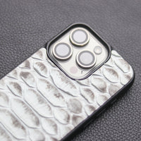 NATURAL PYTHON SKIN PHONE CASE (CENTER SCALES)