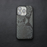 IRIDIUM GRAY PYTHON SKIN PHONE CASE