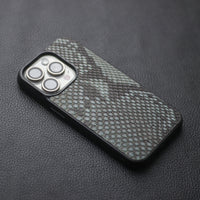 IRIDIUM GRAY PYTHON SKIN PHONE CASE