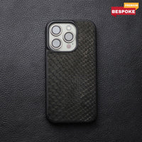 BLACK PYTHON SKIN PHONE CASE