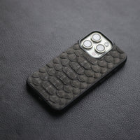 BLACK PYTHON SKIN PHONE CASE (CENTER SCALES)