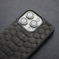 BLACK PYTHON SKIN PHONE CASE (CENTER SCALES)