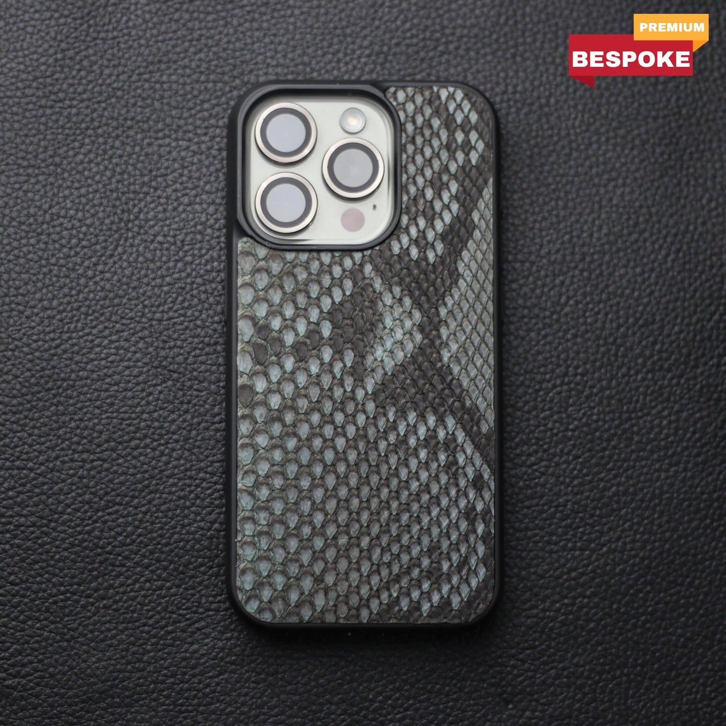 IRIDIUM GRAY PYTHON SKIN PHONE CASE