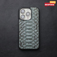 IRIDIUM GRAY PYTHON SKIN PHONE CASE (CENTER SCALES)