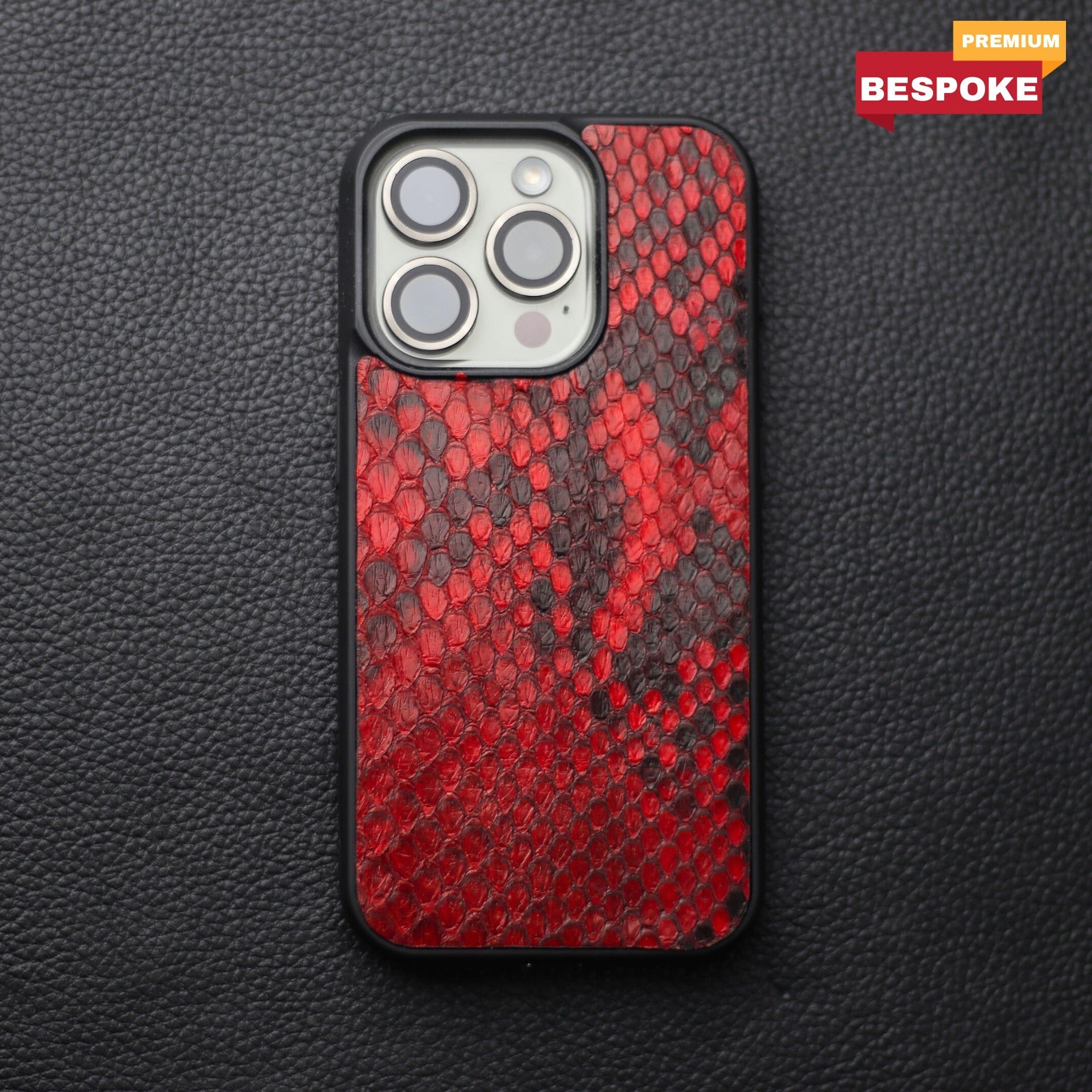 VENETIAN RED PYTHON SKIN PHONE CASE