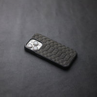 BLACK PYTHON SKIN PHONE CASE (CENTER SCALES)