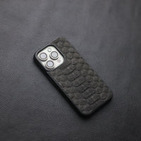 BLACK PYTHON SKIN PHONE CASE (CENTER SCALES)