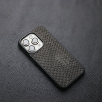 BLACK PYTHON SKIN PHONE CASE