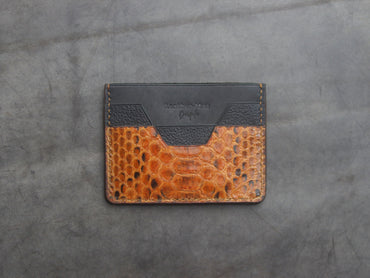 AUGUSTUS - MINIMAL WALLET COPPER BROWN PYTHON SKIN