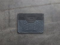 AUGUSTUS - MINIMAL WALLET SLATE GRAY PYTHON SKIN