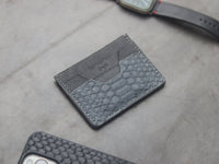 AUGUSTUS - MINIMAL WALLET SLATE GRAY PYTHON SKIN