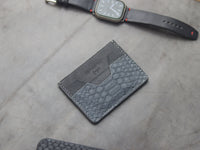 AUGUSTUS - MINIMAL WALLET SLATE GRAY PYTHON SKIN