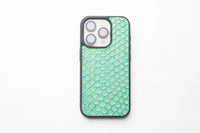 SEA FOAM GREEN TILAPIA FISH SKIN PHONE CASE