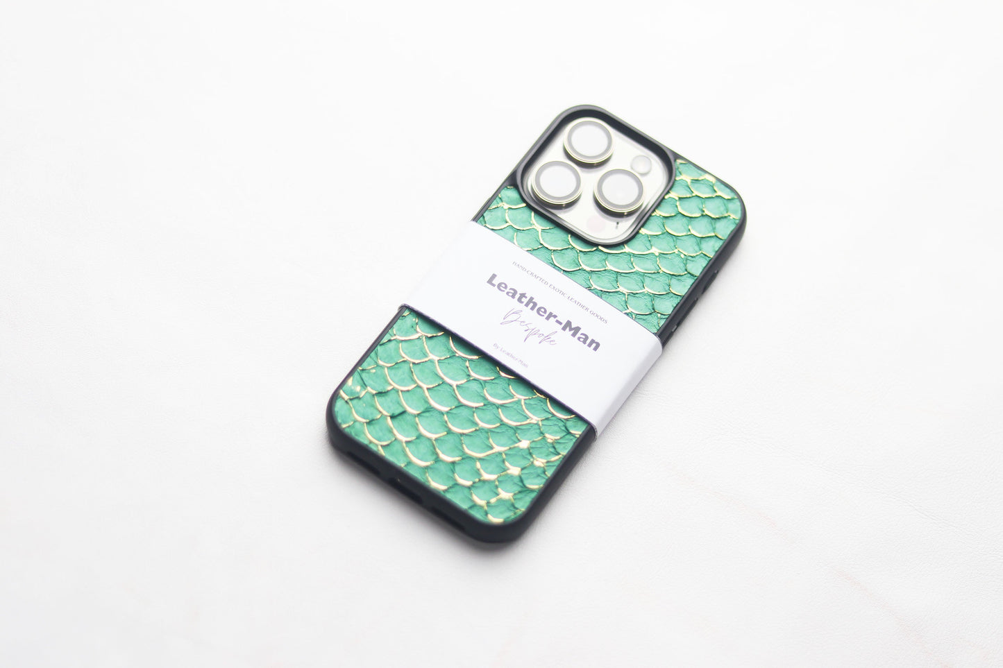 SEA FOAM GREEN TILAPIA FISH SKIN PHONE CASE