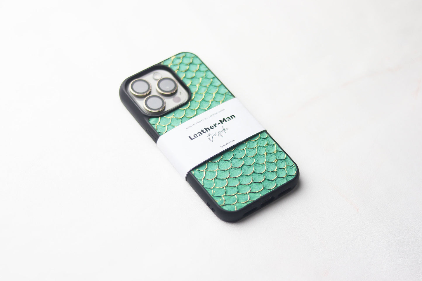 SEA FOAM GREEN TILAPIA FISH SKIN PHONE CASE