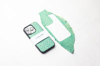 SEA FOAM GREEN TILAPIA FISH SKIN PHONE CASE