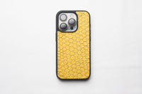 CANARY YELLOW TILAPIA FISH SKIN PHONE CASE