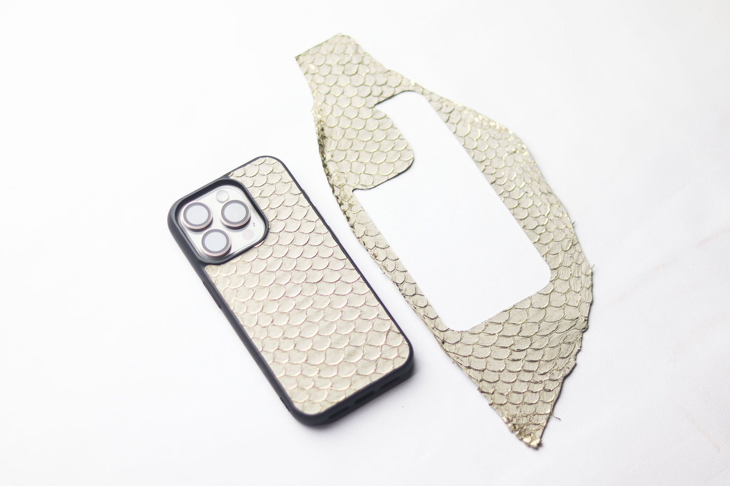 CHIFFAN BIEGE TILAPIA FISH SKIN PHONE CASE