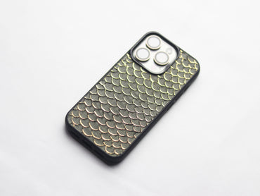 STEEL GRAY TILAPIA FISH SKIN PHONE CASE