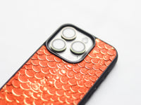 PUMPKIN ORANGE TILAPIA FISH SKIN PHONE CASE