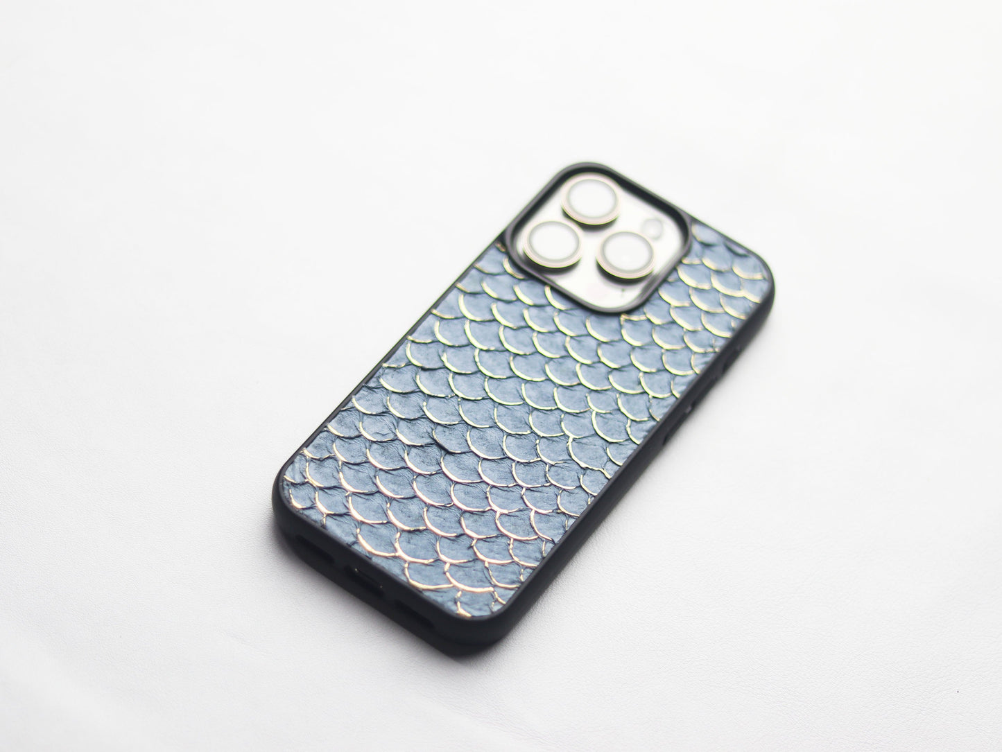 DENIM BLUE COLOR TILAPIA FISH SKIN PHONE CASE