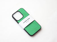 PARAKEET GREEN OSTRICH SKIN PHONE CASE (NON-FOLLICLE)