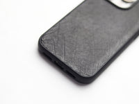 SHARK GRAY OSTRICH SKIN PHONE CASE (NON-FOLLICLE)