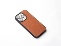 BRONZE BROWN OSTRICH SKIN PHONE CASE (NON-FOLLICLE)