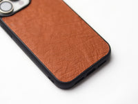 BRONZE BROWN OSTRICH SKIN PHONE CASE (NON-FOLLICLE)