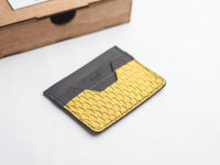 AUGUSTUS - MINIMAL WALLET CANARY YELLOW TILAPIA FISH SKIN